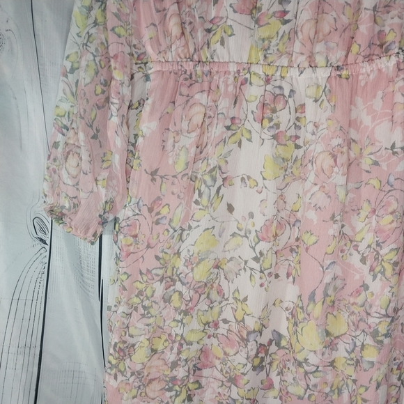 Sundance River Walk Silk Wrap Floral Tie Waist Flowy Feminine Fairy dress - Picture 11 of 13